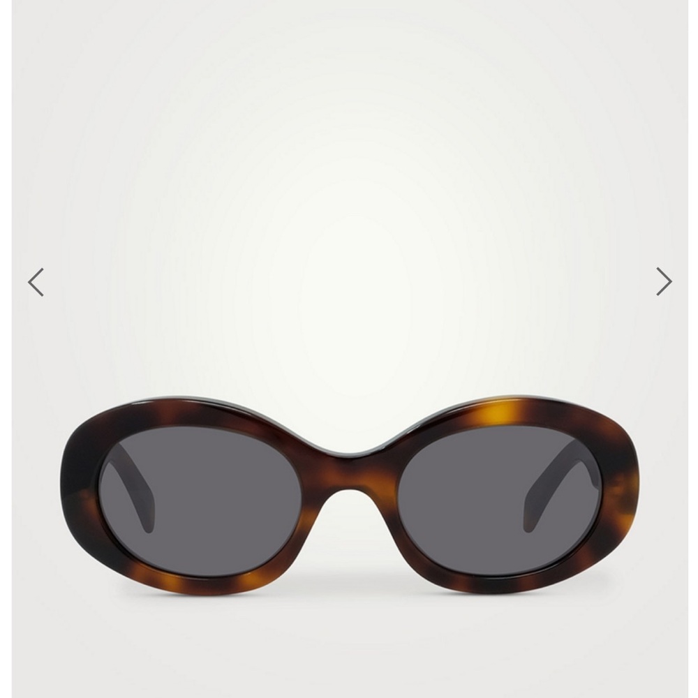CELINE Triomphe Oval Sunglasses - Picture 6 of 11